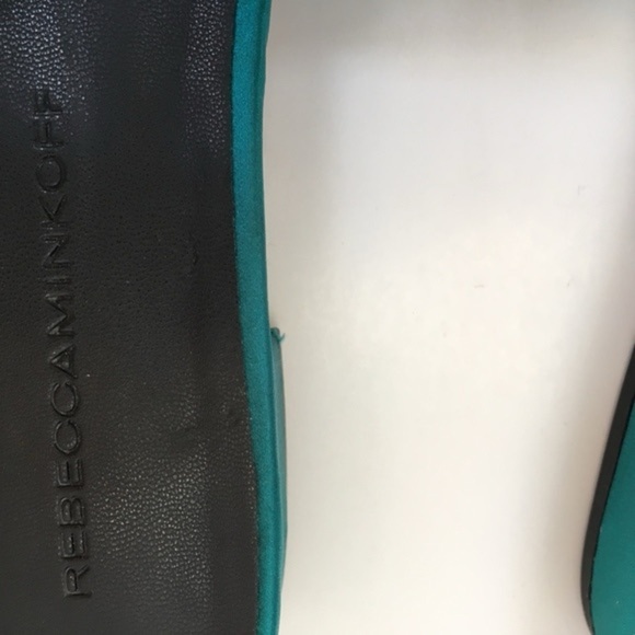 REBECCA MINKOFF Tropical Green Calista Bow Sandal, size 6 - Picture 4 of 10